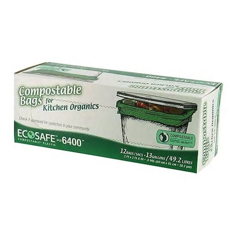 Presto Eco-Safe Eco-Safe Compostable 13 gal Compost Bags Twist Tie 12 pk 0.6 mil GKL032194